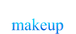makeup title in 3d design
